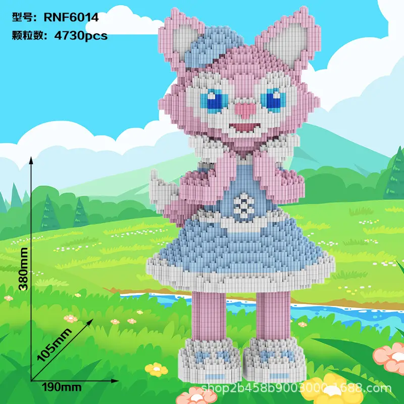 Small Particle Building Blocks Children's Summer Toys Night Market Stall Stitch Building Blocks 2024 New Model Girls' Series Building Blocks