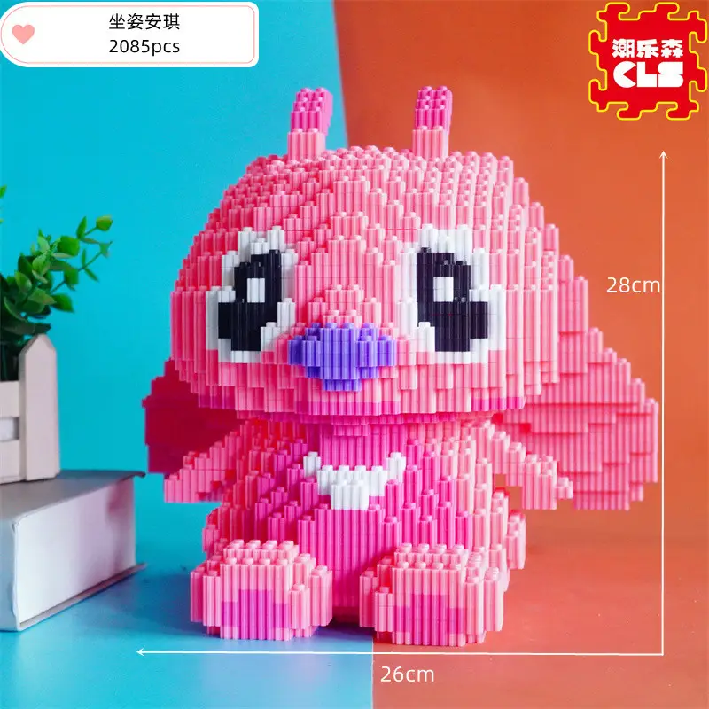 Small Particle Building Blocks Children's Summer Toys Night Market Stall Stitch Building Blocks 2024 New Model Girls' Series Building Blocks
