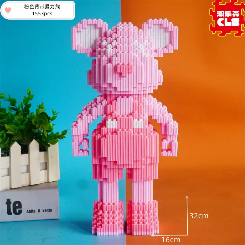 Small Particle Building Blocks Children's Summer Toys Night Market Stall Stitch Building Blocks 2024 New Model Girls' Series Building Blocks