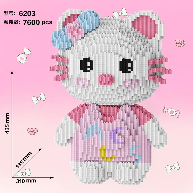 Small Particle Building Blocks Children's Summer Toys Night Market Stall Stitch Building Blocks 2024 New Model Girls' Series Building Blocks