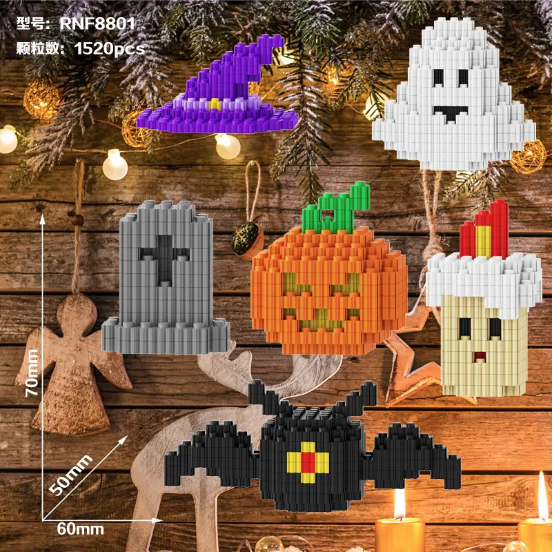 Small Particle Building Blocks Children's Summer Toys Night Market Stall Stitch Building Blocks 2024 New Model Girls' Series Building Blocks