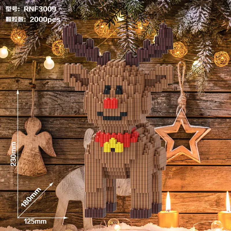 Small Particle Building Blocks Children's Summer Toys Night Market Stall Stitch Building Blocks 2024 New Model Girls' Series Building Blocks