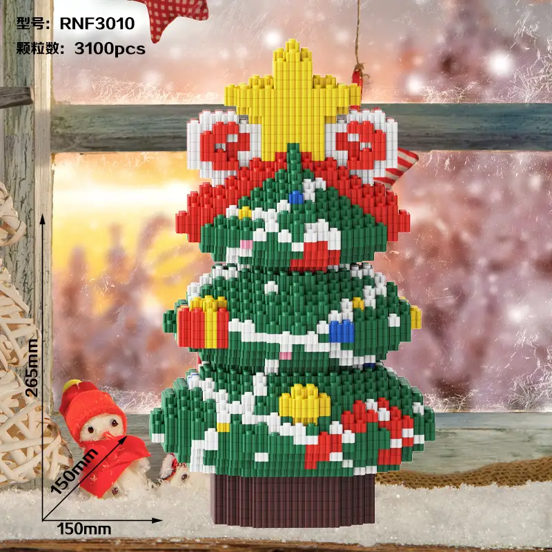 Small Particle Building Blocks Children's Summer Toys Night Market Stall Stitch Building Blocks 2024 New Model Girls' Series Building Blocks