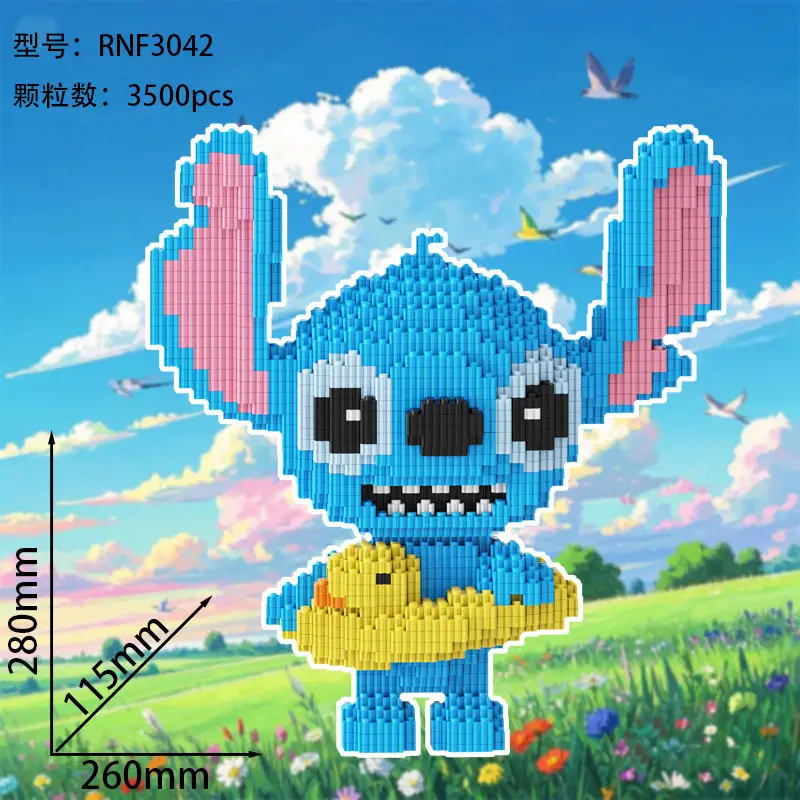 Small Particle Building Blocks Children's Summer Toys Night Market Stall Stitch Building Blocks 2024 New Model Girls' Series Building Blocks