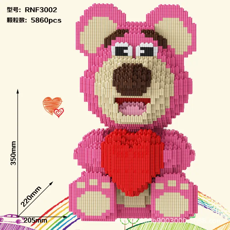 Small Particle Building Blocks Children's Summer Toys Night Market Stall Stitch Building Blocks 2024 New Model Girls' Series Building Blocks