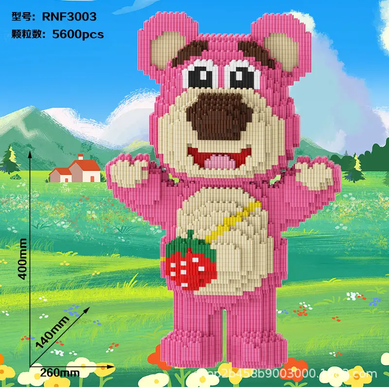 Small Particle Building Blocks Children's Summer Toys Night Market Stall Stitch Building Blocks 2024 New Model Girls' Series Building Blocks