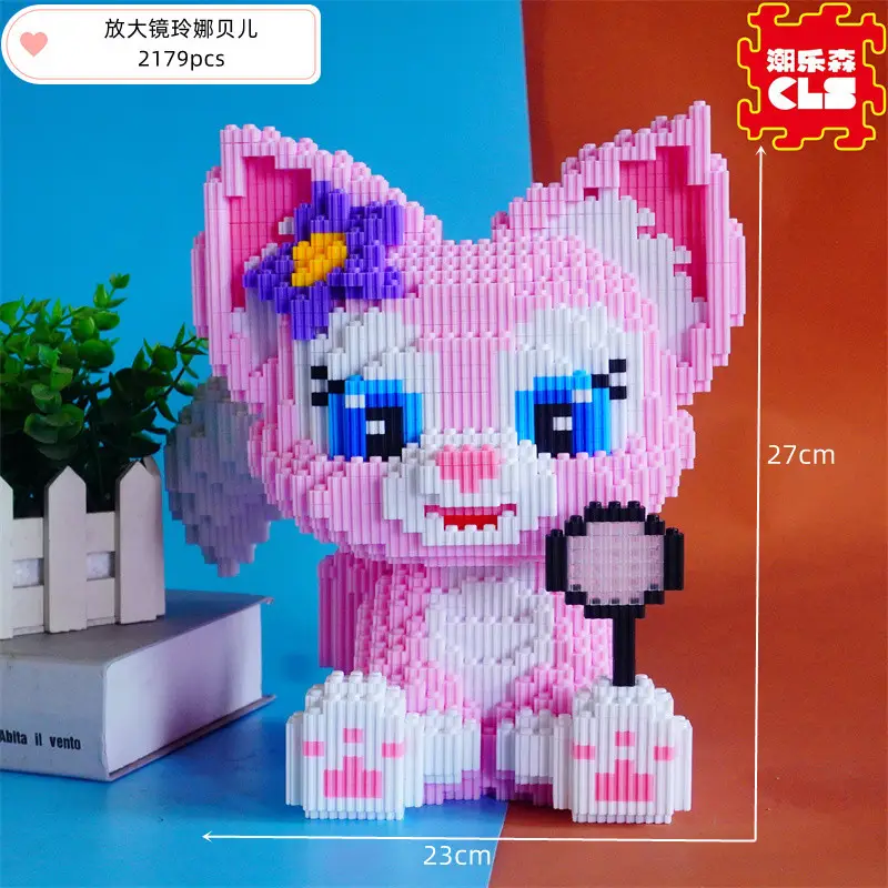 Small Particle Building Blocks Children's Summer Toys Night Market Stall Stitch Building Blocks 2024 New Model Girls' Series Building Blocks