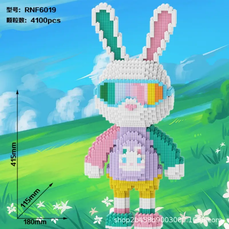 Small Particle Building Blocks Children's Summer Toys Night Market Stall Stitch Building Blocks 2024 New Model Girls' Series Building Blocks