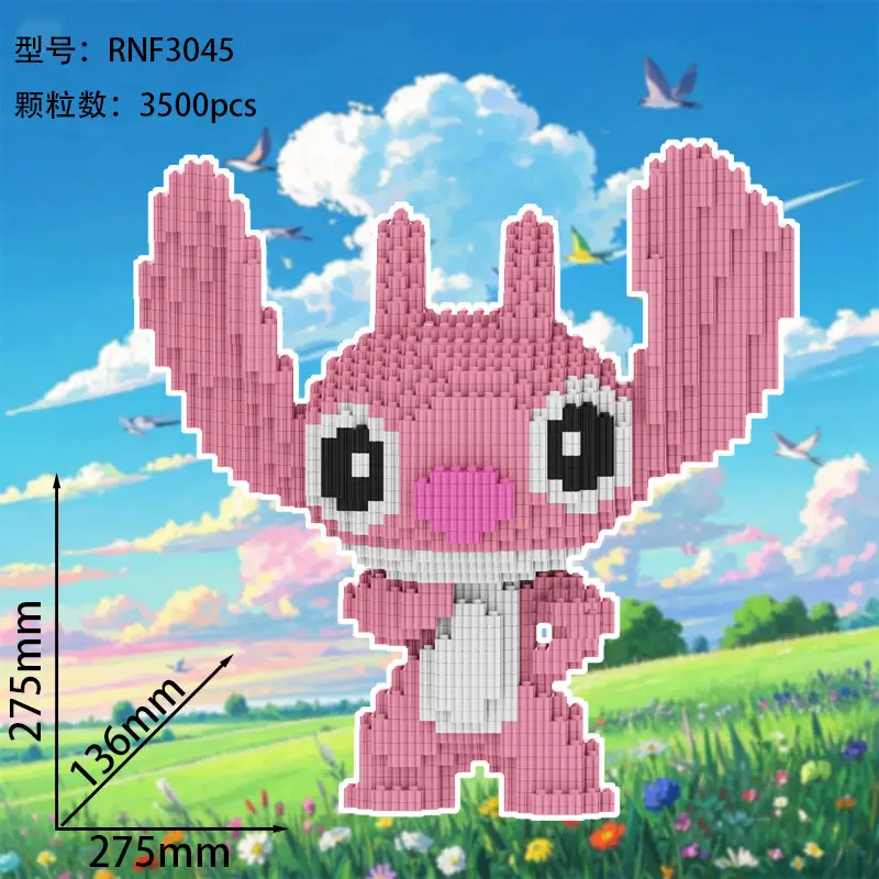 Small Particle Building Blocks Children's Summer Toys Night Market Stall Stitch Building Blocks 2024 New Model Girls' Series Building Blocks