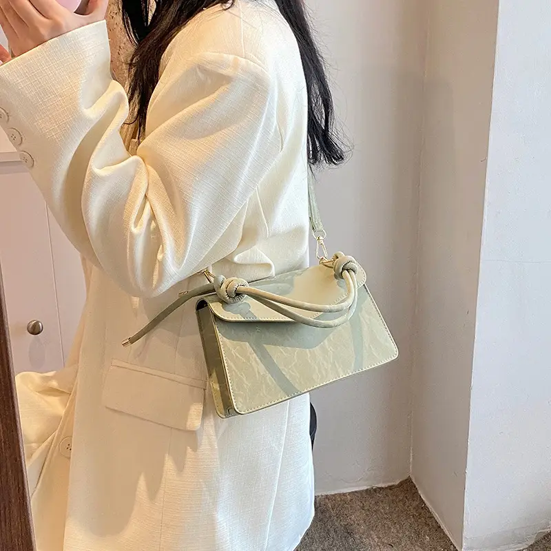 Women Square Bag Light Green 2025 Trendy Shoulder Crossbody - Image 8