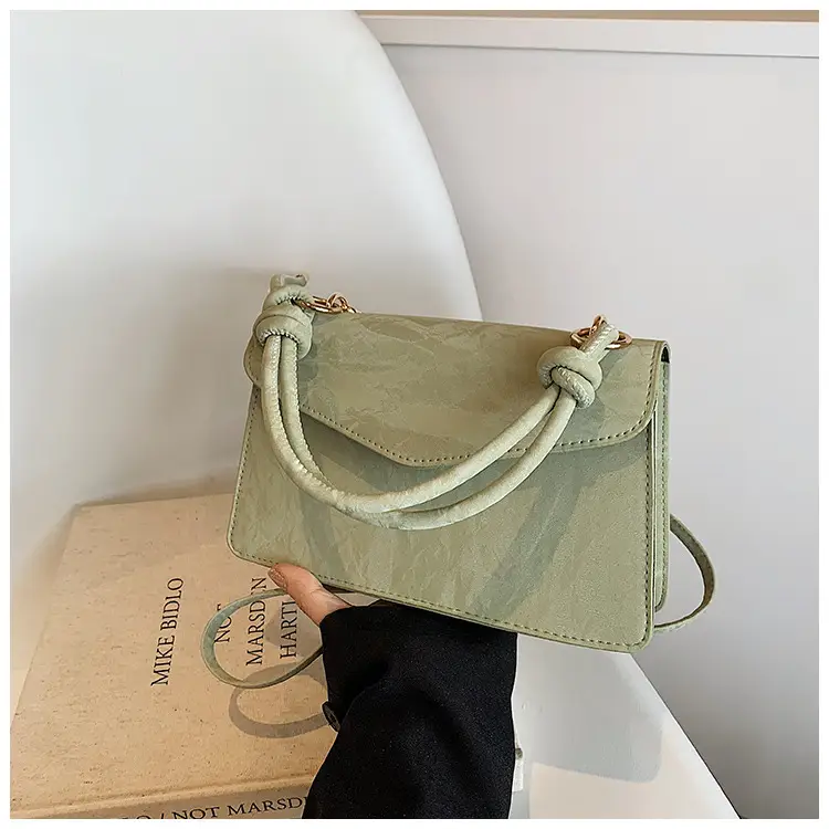 Women Square Bag Light Green 2025 Trendy Shoulder Crossbody — feature 25