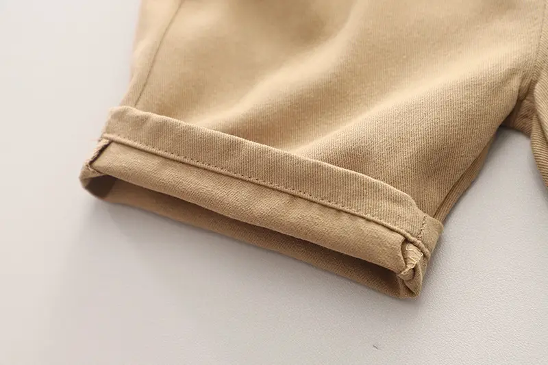 Boys Beige Brown 2Pc T-Shirt Shorts Set — feature 14
