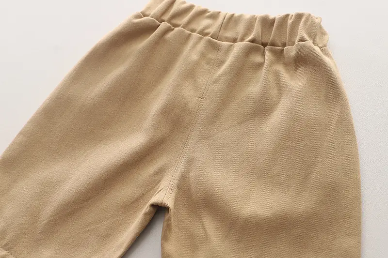 Boys Beige Brown 2Pc T-Shirt Shorts Set — feature 15