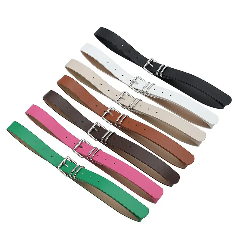 Women's Silver Pin Buckle Belt All Colors - Image 6