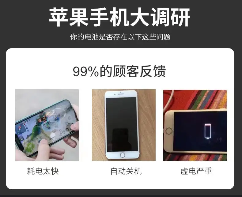 Suitable for Apple X Battery Iphone6 Super Large Capacity 7Plus/6Sp/8/13/Xs/11/Xr/15P — feature 2