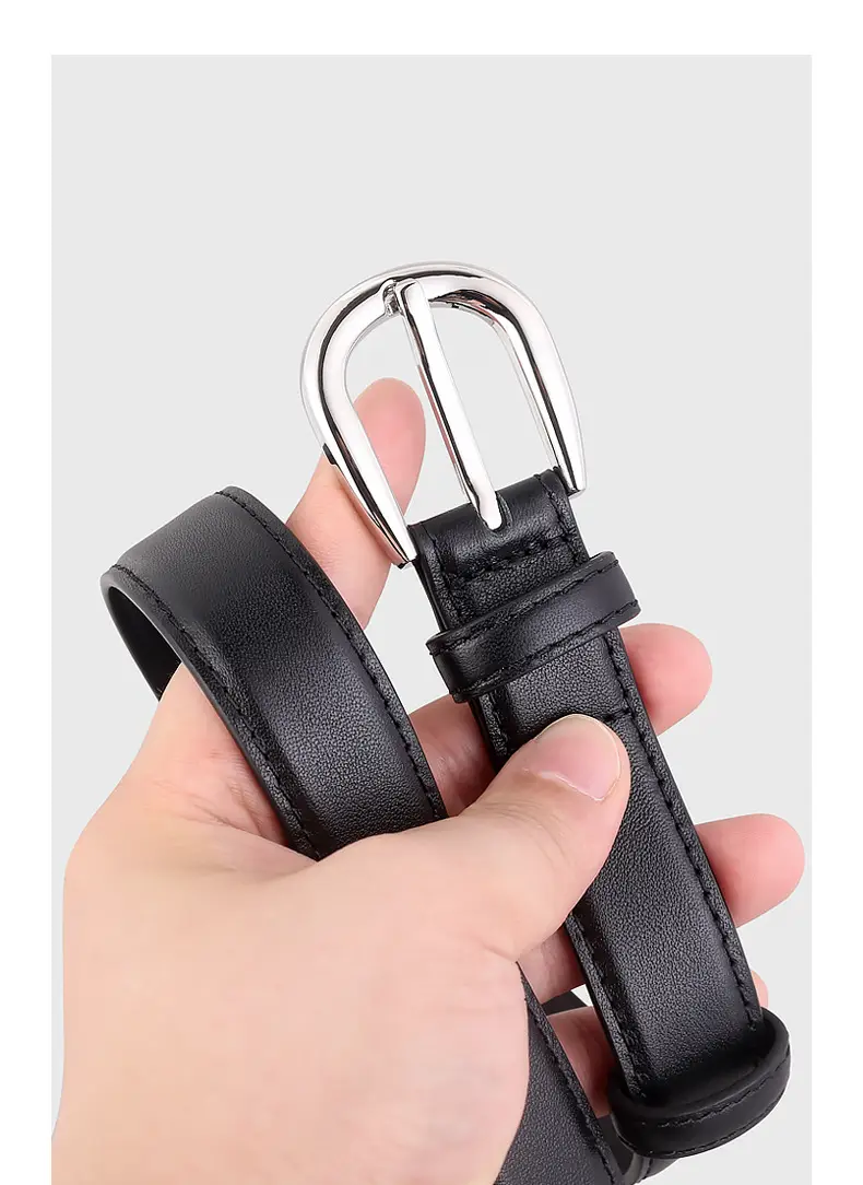 New Ladies Cowhide Belt with Pin Buckle for Commute — feature 16