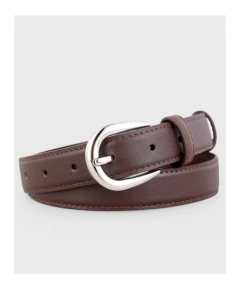 New Ladies Cowhide Belt with Pin Buckle for Commute — feature 19