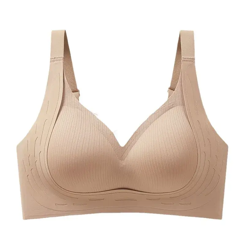Light Pink Traceless Underwear Women's Anti-Drop Bra - Image 10