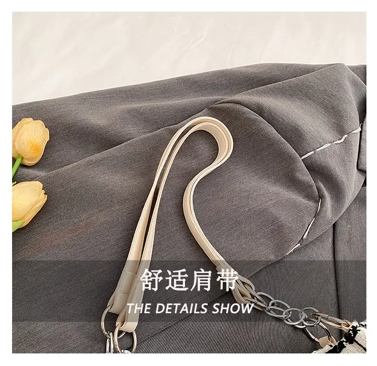 2026 Woolen Plaid Shoulder Tote Bag for Women — feature 4