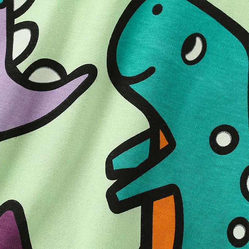 Malwee Boys Dinosaur T-Shirt Green Short Sleeve