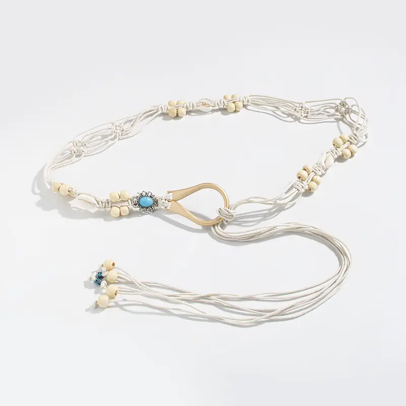 Bohemian Wooden Beads Belt for Women - Image 2