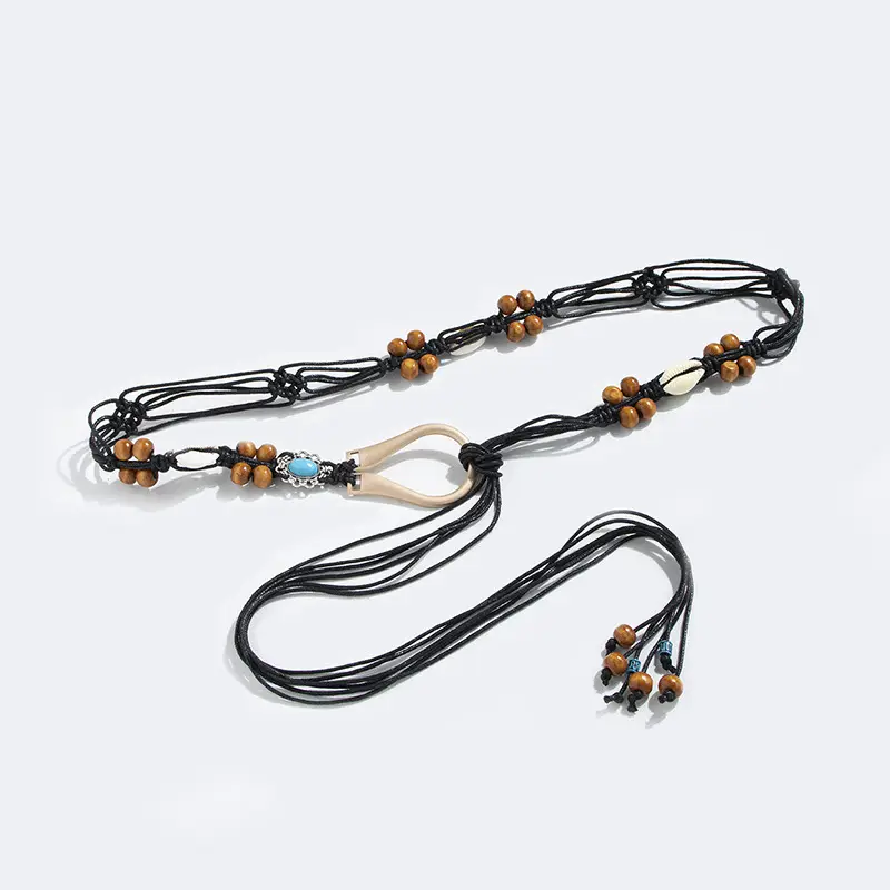 Bohemian Wooden Beads Belt for Women - Image 4