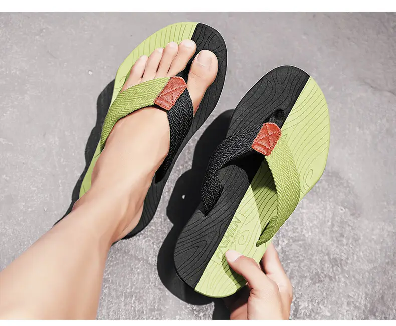 2024 Cross-border Casual Men's Slippers Men's Summer Sandals Korean Style Beach Fashionable Outfit Non-slip Vietnam Flip-flops — feature 13