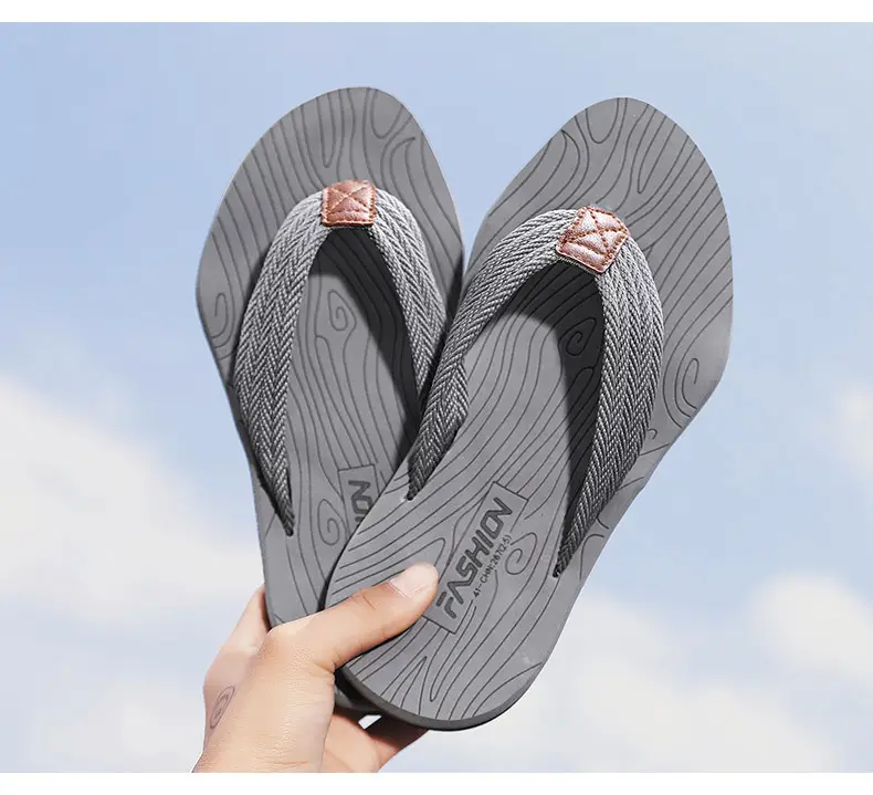 2024 Cross-border Casual Men's Slippers Men's Summer Sandals Korean Style Beach Fashionable Outfit Non-slip Vietnam Flip-flops — feature 18
