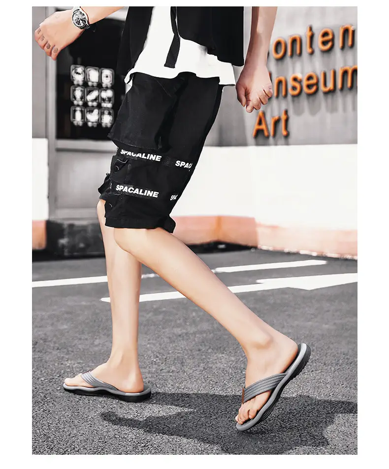 2024 Cross-border Casual Men's Slippers Men's Summer Sandals Korean Style Beach Fashionable Outfit Non-slip Vietnam Flip-flops — feature 19