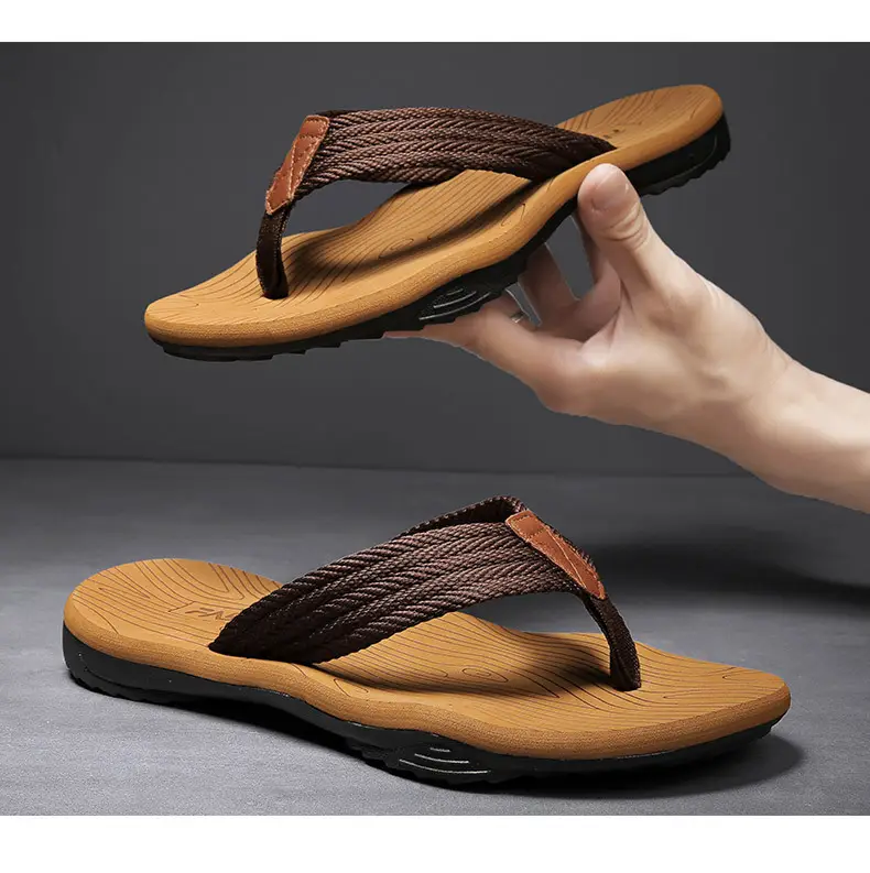 2024 Cross-border Casual Men's Slippers Men's Summer Sandals Korean Style Beach Fashionable Outfit Non-slip Vietnam Flip-flops — feature 23
