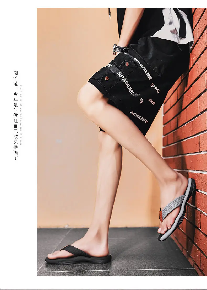 2024 Cross-border Casual Men's Slippers Men's Summer Sandals Korean Style Beach Fashionable Outfit Non-slip Vietnam Flip-flops — feature 8