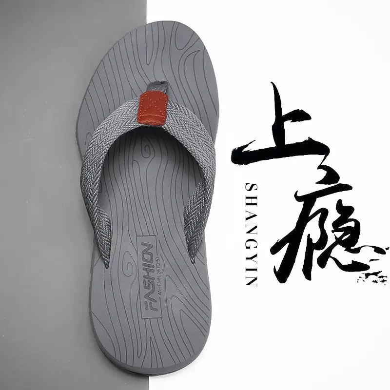 2024 Cross-border Casual Men's Slippers Men's Summer Sandals Korean Style Beach Fashionable Outfit Non-slip Vietnam Flip-flops - Image 2