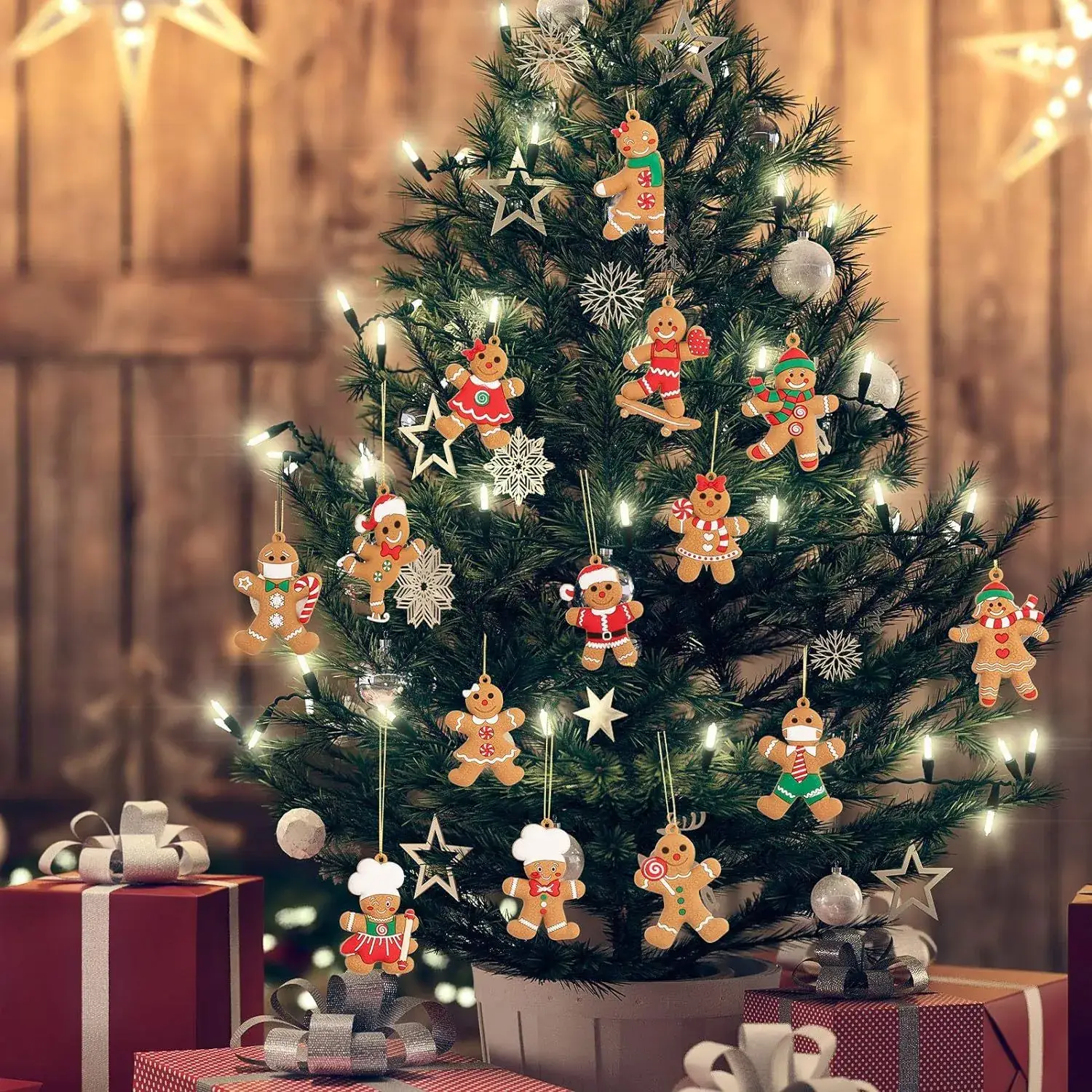 New Cross-Border Christmas Gingerbread Bear Decor Pvc — feature 10