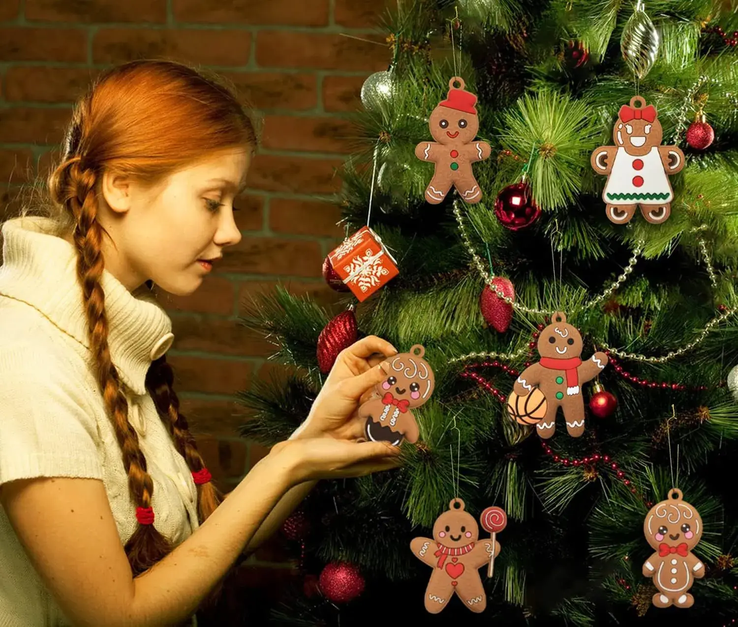 New Cross-Border Christmas Gingerbread Bear Decor Pvc — feature 15