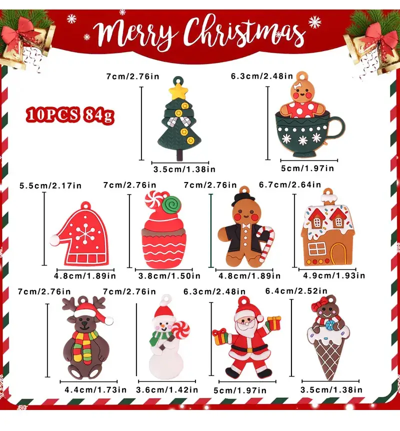 New Cross-Border Christmas Gingerbread Bear Decor Pvc — feature 7