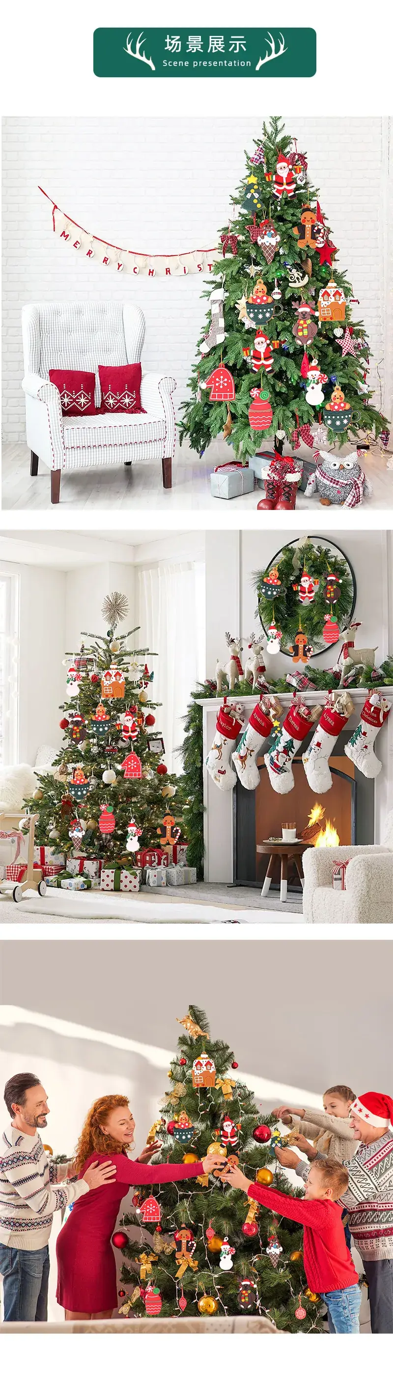 New Cross-Border Christmas Gingerbread Bear Decor Pvc — feature 9