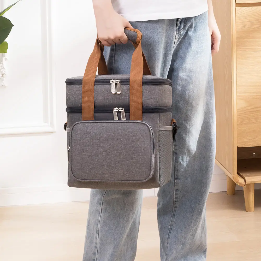 Factory Direct Waterproof Lunch Bag Double Layer Ice Bag - Image 5