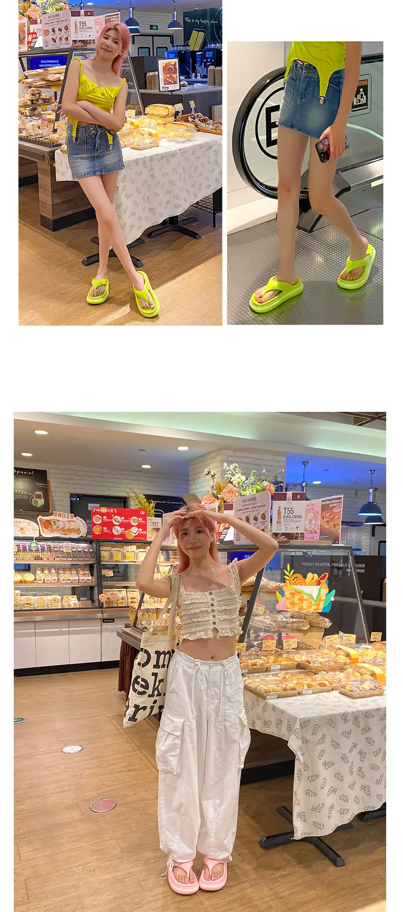 2024 Pink Korean Style Women's Beach Slippers — feature 9