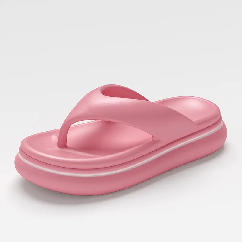 2024 Pink Korean Style Women's Beach Slippers - Image 3