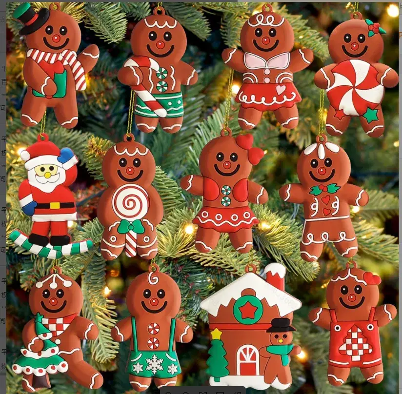 Red Candy Man Christmas Decorations DIY Accessories - Image 10