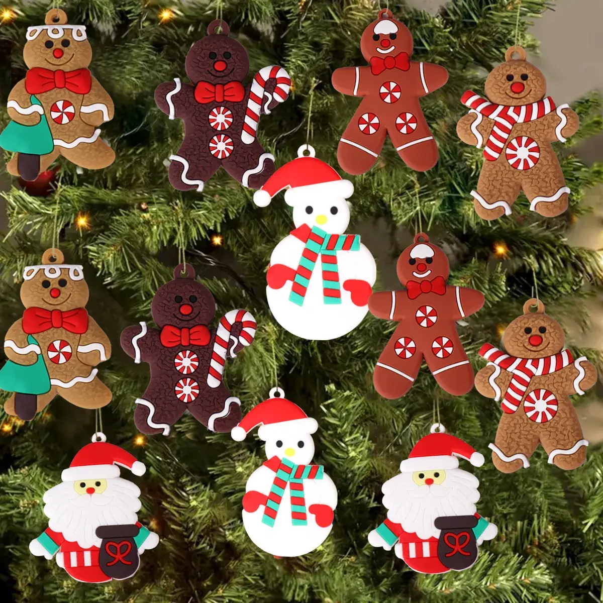 Red Candy Man Christmas Decorations DIY Accessories - Image 12
