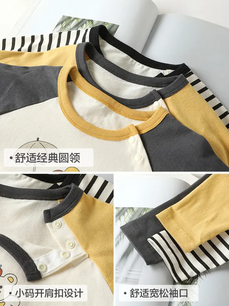 Baby T-Shirt Cotton Long Sleeve Spring Outfit - Image 8