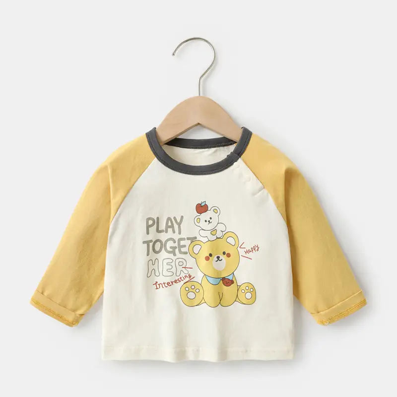 Baby T-Shirt Cotton Long Sleeve Spring Outfit - Image 2