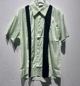 Men's Green Printed Jacket with Logo