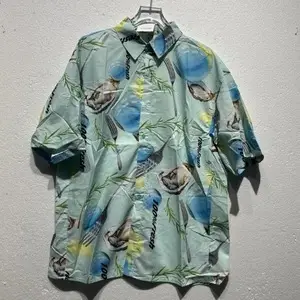 Men's Green Printed Jacket with Logo
