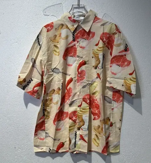 Men's Green Printed Jacket with Logo