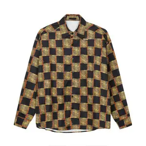 Men's Green Printed Jacket with Logo