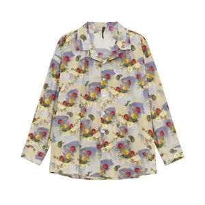 Men's Green Printed Jacket with Logo