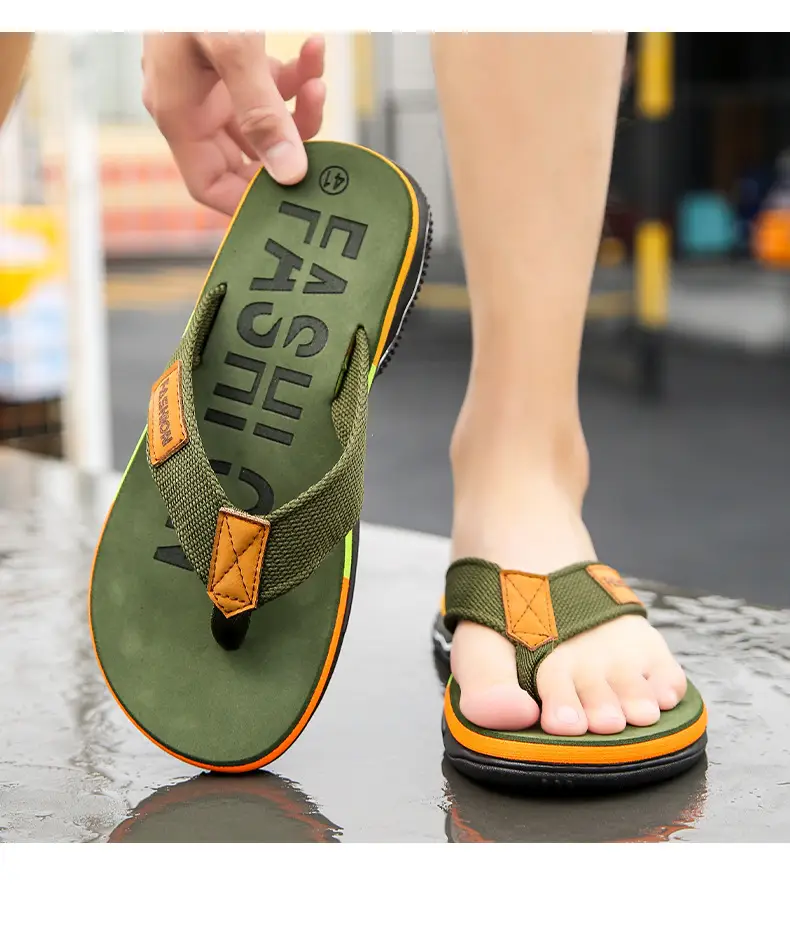 Cross-border flip-flops summer new men's out-of-house non-slip fashion home slippers men's lightweight quick-drying beach sandals — feature 20