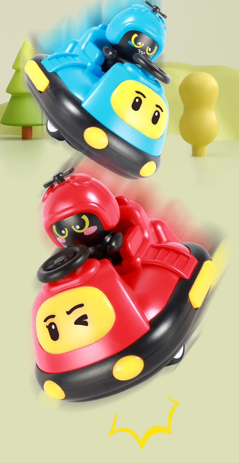 Children's remote control driving bumper car vs. kart parent-child interaction drift collision ejection boy toy cross-border — feature 15